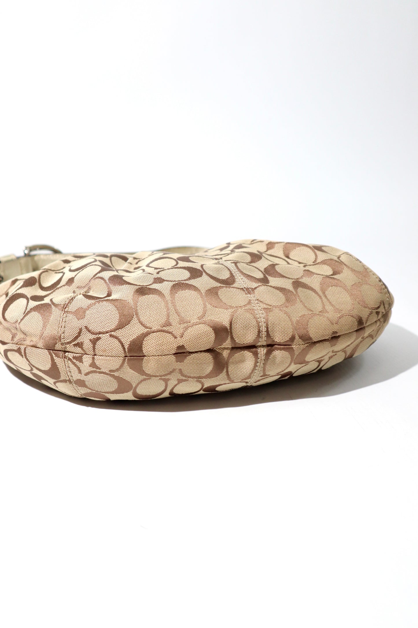 Coach Signature Canvas Shoulder Bag in Gold – F13740
