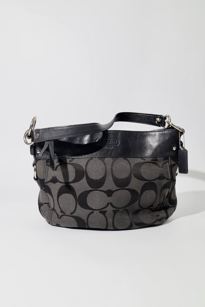 Vintage Coach Zoe Signature Canvas Tote Bag in Black - F14708