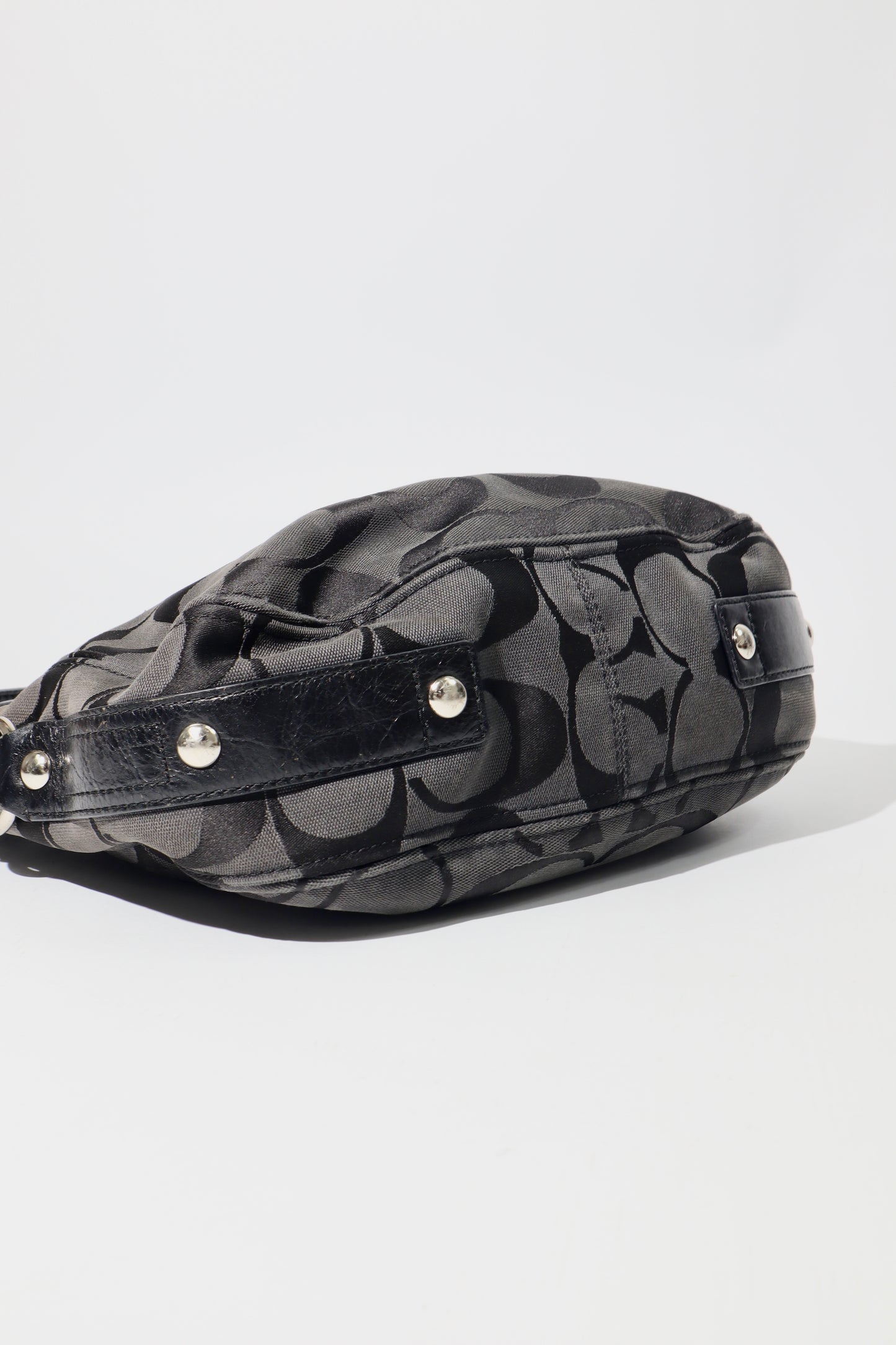 Vintage Coach Zoe Signature Canvas Tote Bag in Black - F14708