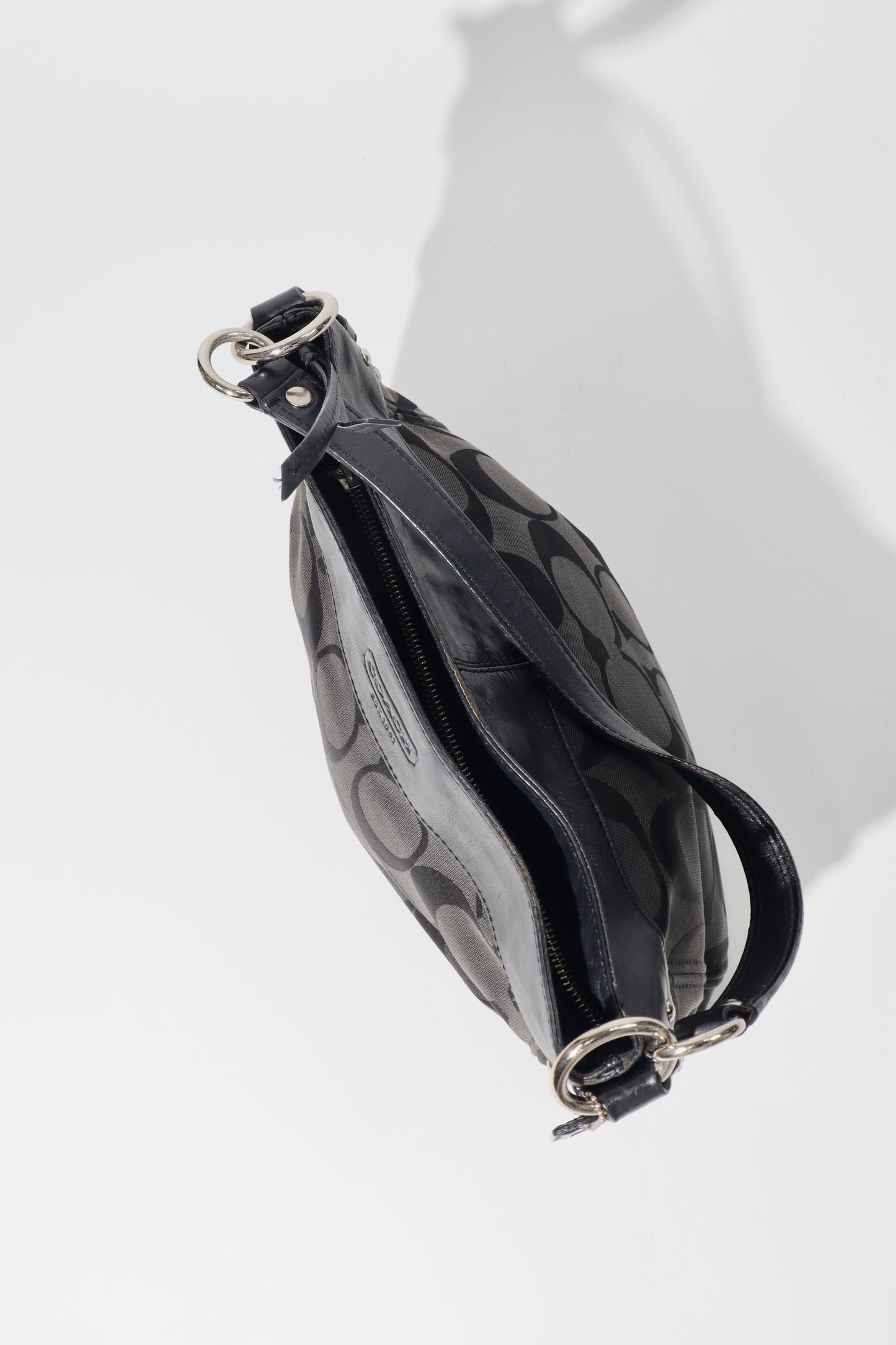 Vintage Coach Zoe Signature Canvas Tote Bag in Black - F14708