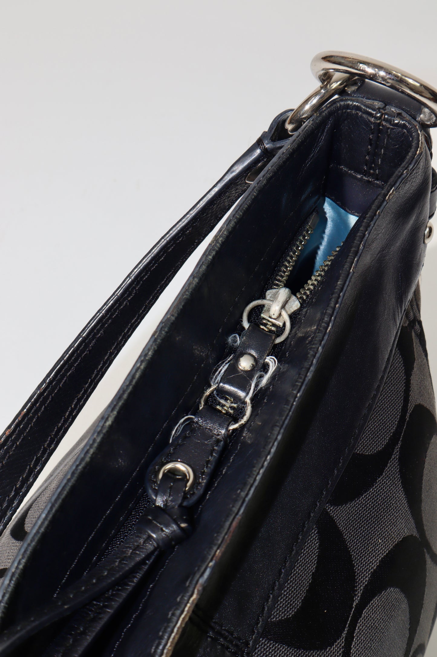 Vintage Coach Zoe Signature Canvas Tote Bag in Black - F14708