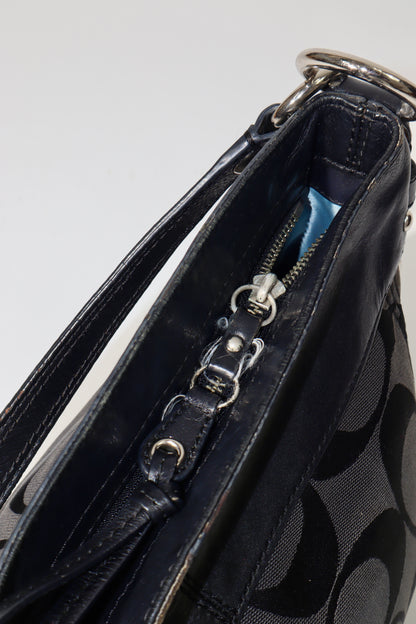 Vintage Coach Zoe Signature Canvas Tote Bag in Black - F14708