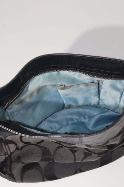 Vintage Coach Zoe Signature Canvas Tote Bag in Black - F14708