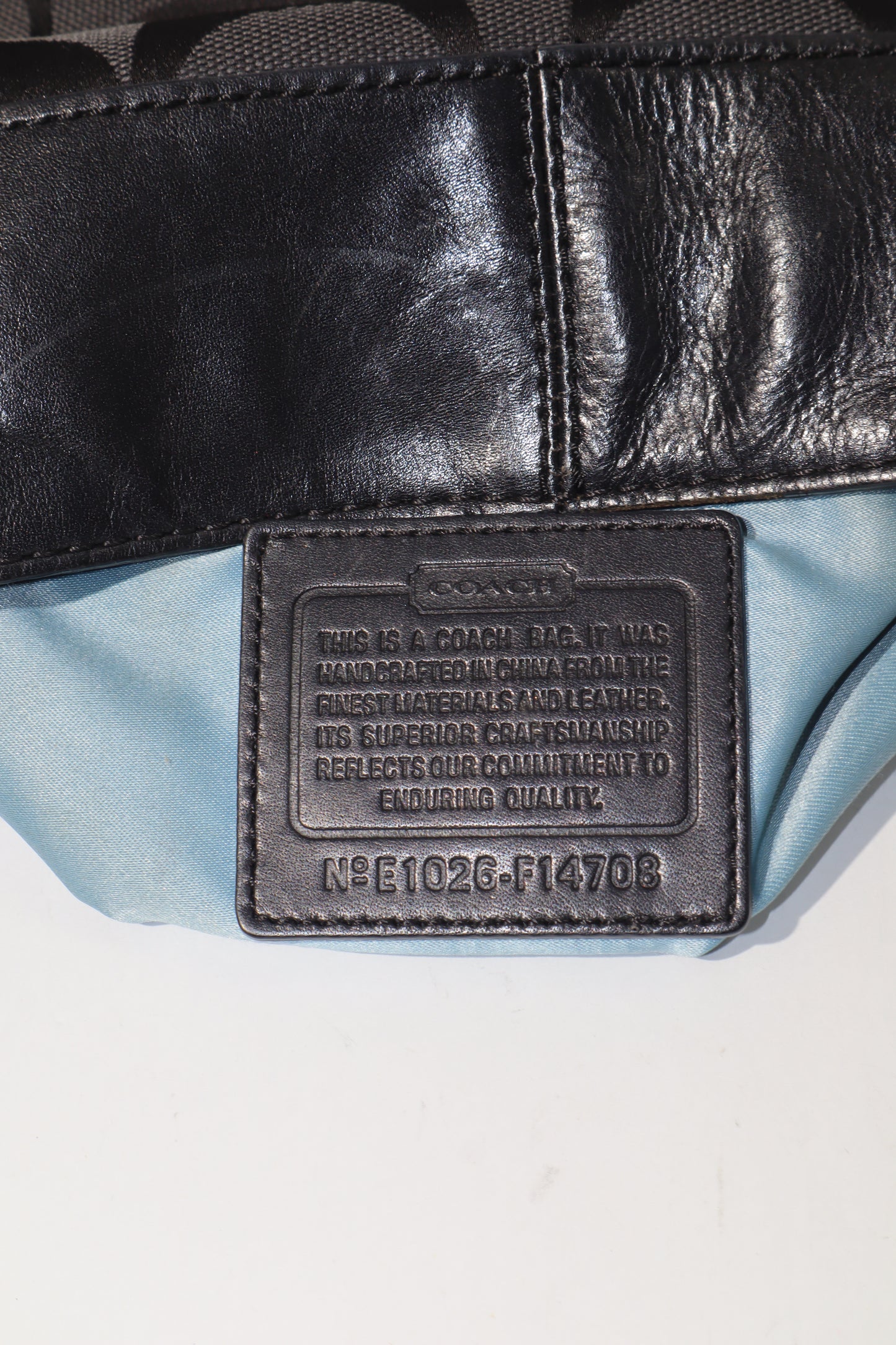 Vintage Coach Zoe Signature Canvas Tote Bag in Black - F14708