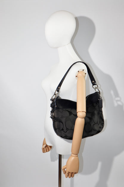 Vintage Coach Zoe Signature Canvas Tote Bag in Black - F14708