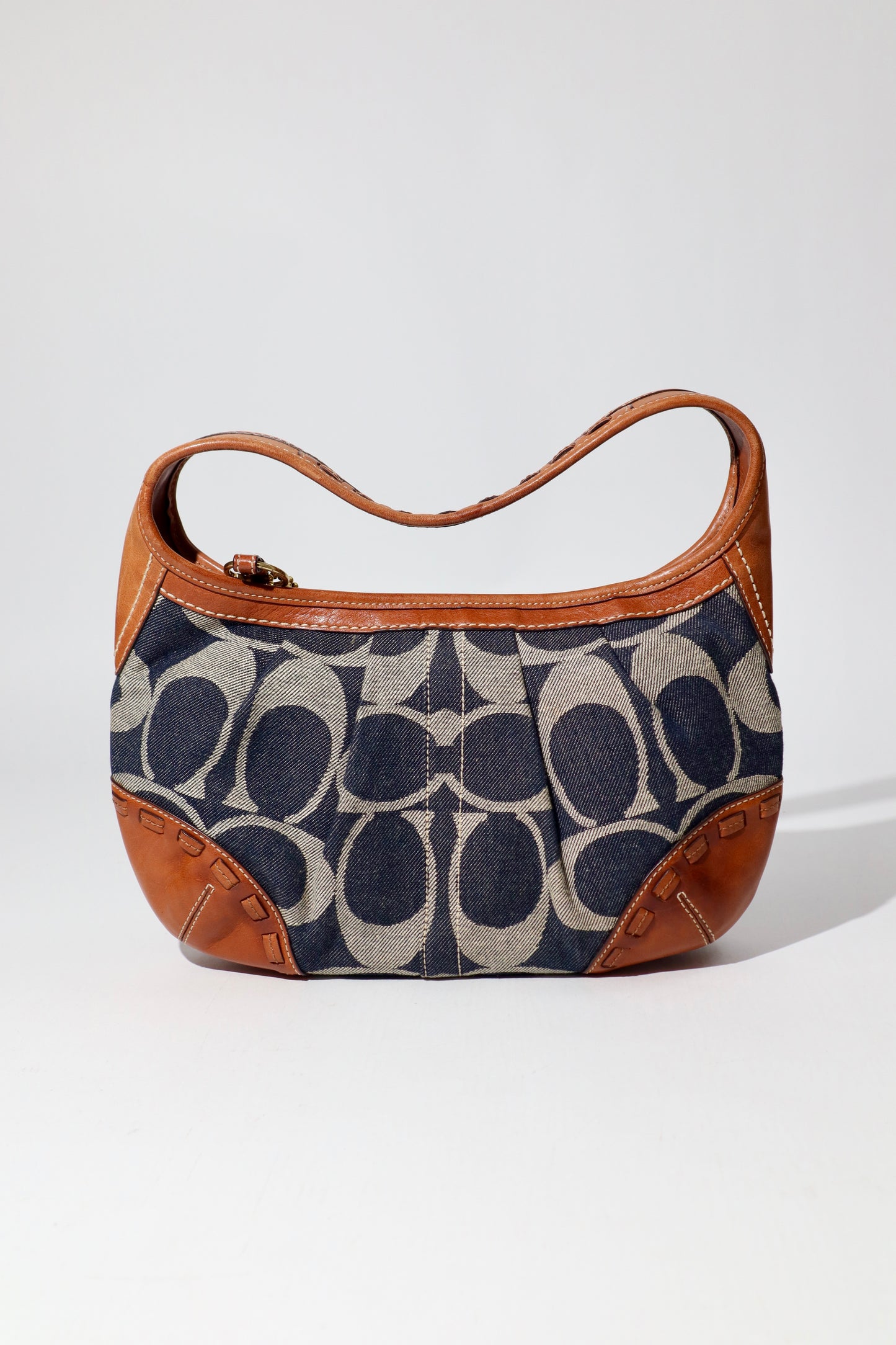 Coach Ergo in Monogram Denim with Brown Leather Trim -12750