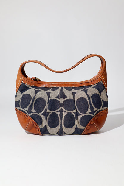Coach Ergo in Monogram Denim with Brown Leather Trim -12750