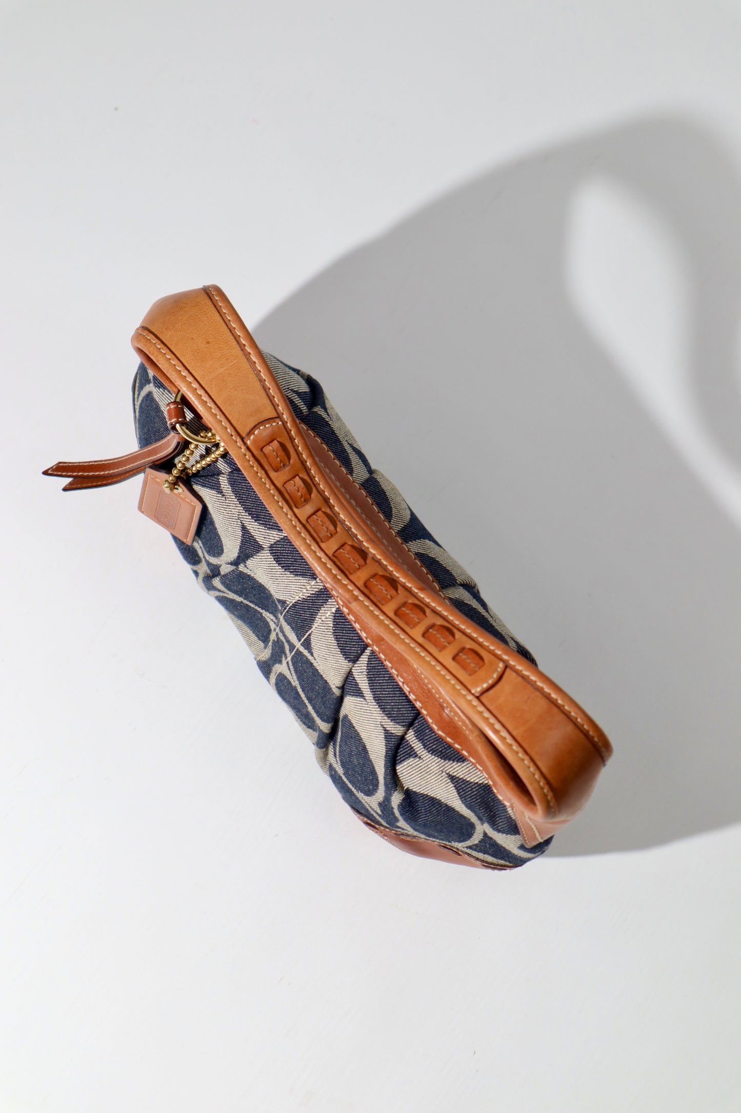 Coach Ergo in Monogram Denim with Brown Leather Trim -12750