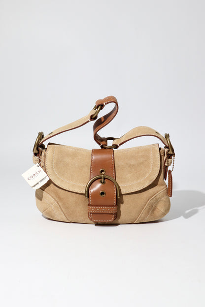 Coach Vintage 2005 Y2K Suede Soho Belt Shoulder Bag (9692)