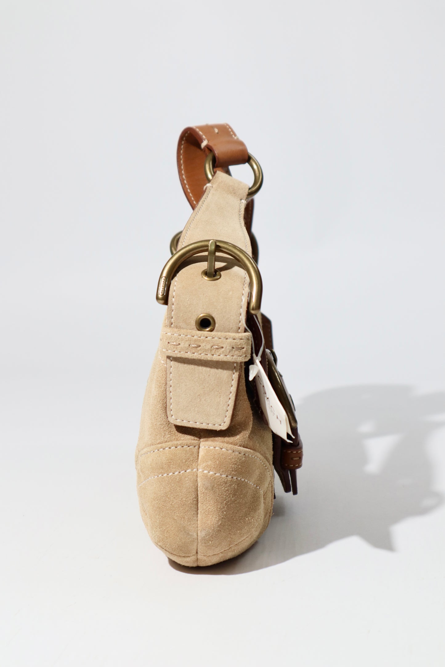 Coach Vintage 2005 Y2K Suede Soho Belt Shoulder Bag (9692)