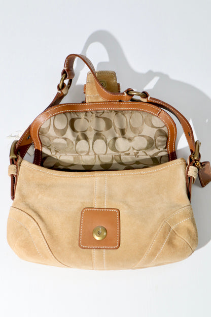 Coach Vintage 2005 Y2K Suede Soho Belt Shoulder Bag (9692)