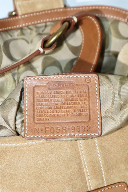 Coach Vintage 2005 Y2K Suede Soho Belt Shoulder Bag (9692)