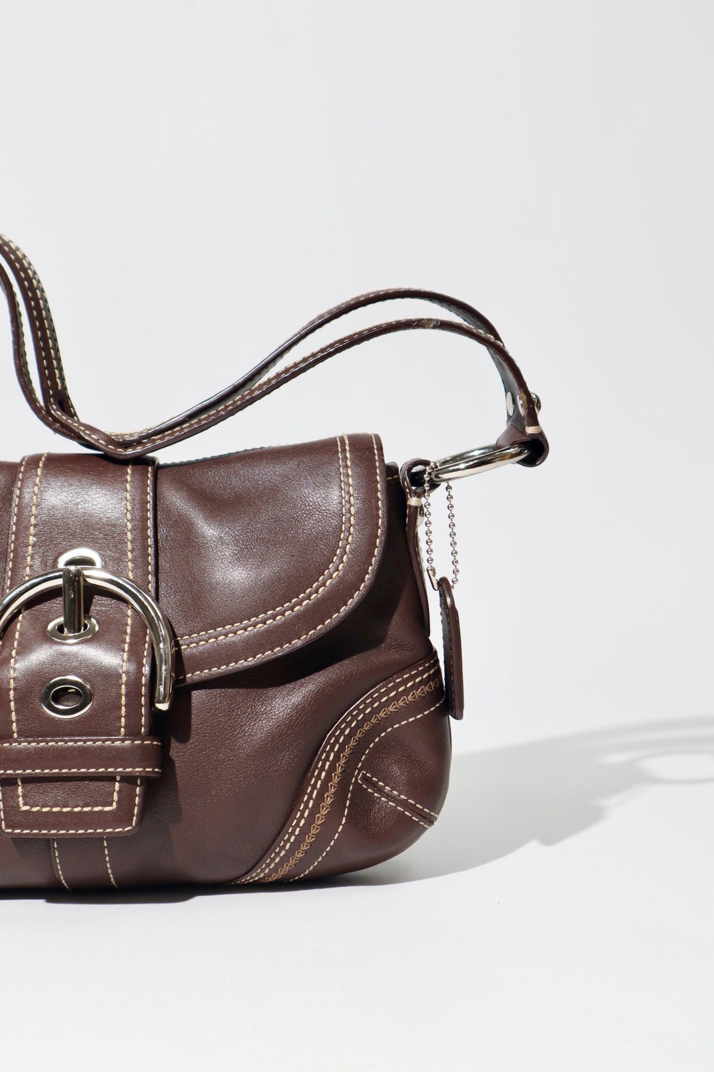 Coach Vintage 2006 Y2K Leather Soho Belt Shoulder Bag in Chocolate Brown (10577)