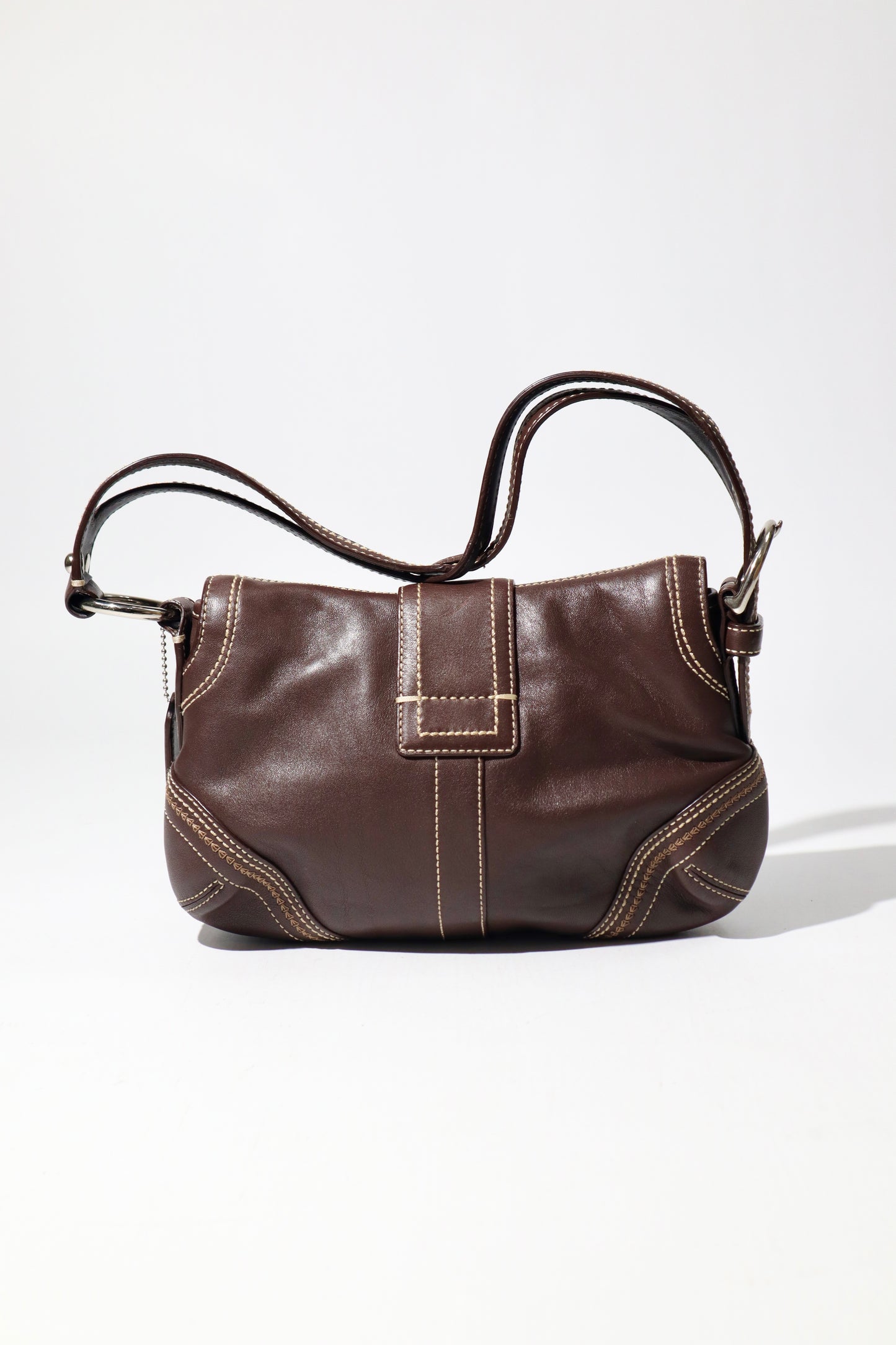 Coach Vintage 2006 Y2K Leather Soho Belt Shoulder Bag in Chocolate Brown (10577)