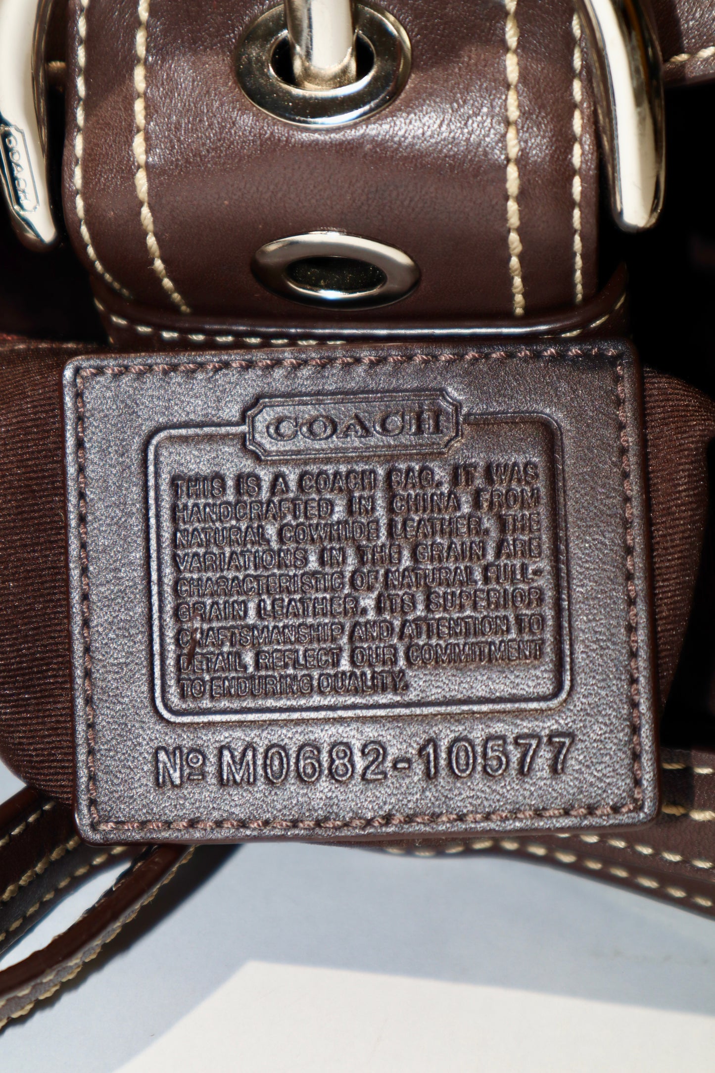 Coach Vintage 2006 Y2K Leather Soho Belt Shoulder Bag in Chocolate Brown (10577)