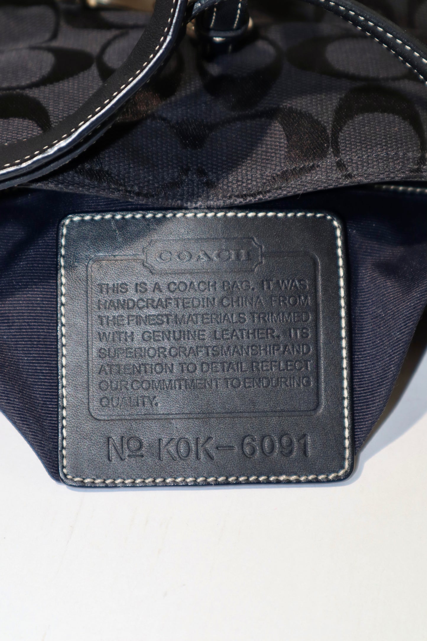 Vintage Coach Hampton Clip Shoulder Bag (6091)