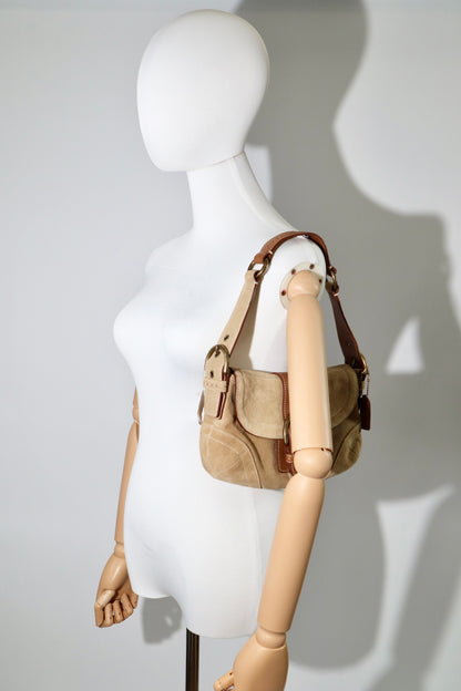 Coach Vintage 2005 Y2K Suede Soho Belt Shoulder Bag (9692)