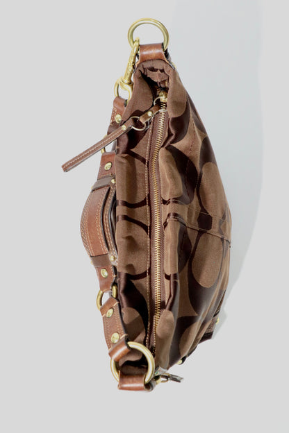 Coach Signature Mini Carly Bag in Chocolate Brown - 10619