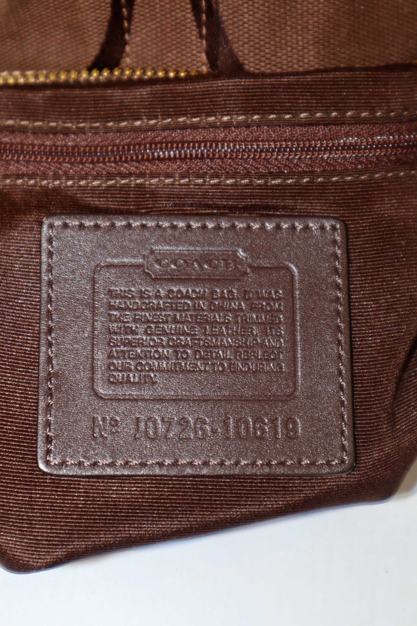 Coach Signature Mini Carly Bag in Chocolate Brown - 10619