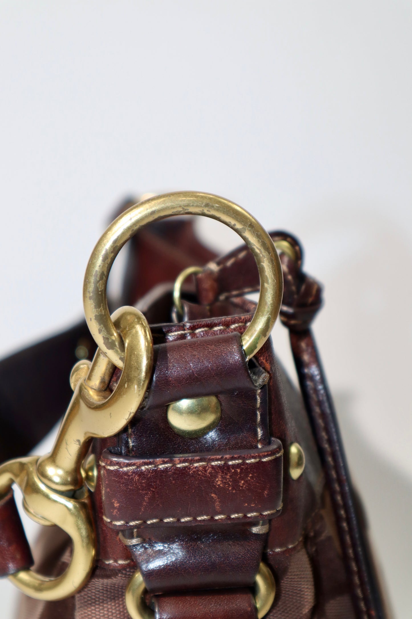 Vintage Coach Shoulder Bag in Chocolate Brown - 12674 (Large)