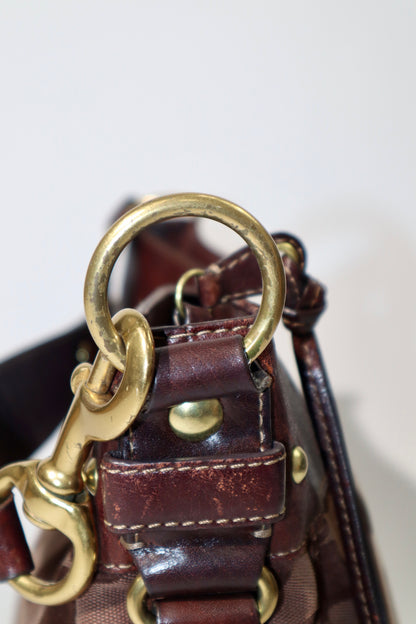 Vintage Coach Shoulder Bag in Chocolate Brown - 12674 (Large)