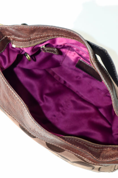 Vintage Coach Shoulder Bag in Chocolate Brown - 12674 (Large)