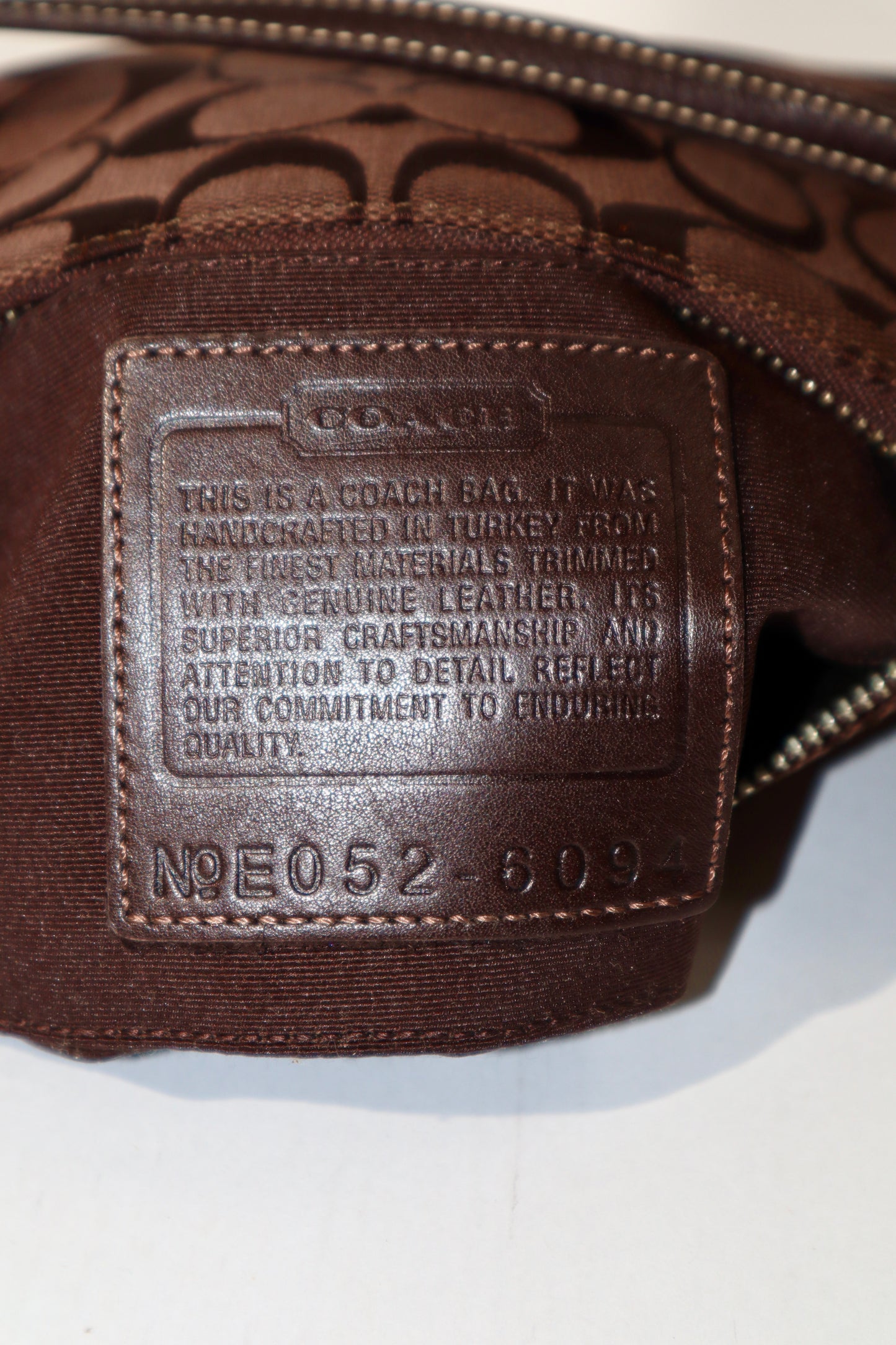 Coach 2005 Vintage Chocolate Brown Nolita Pouch - 6094