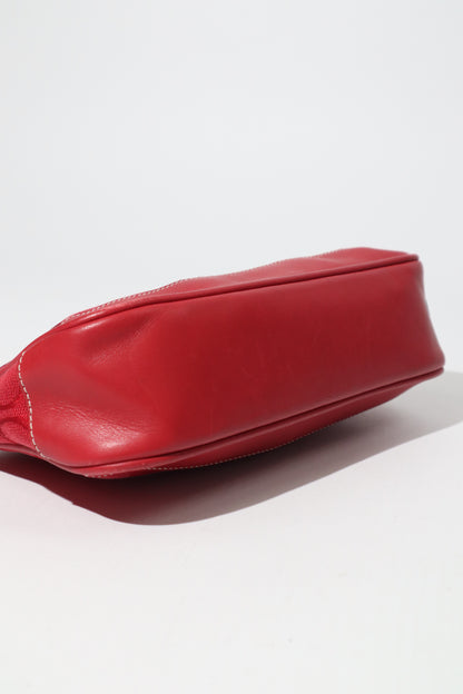 Coach Vintage 2005 Y2K Canvas Mini Pouch in Red 6094 (Rare Find)