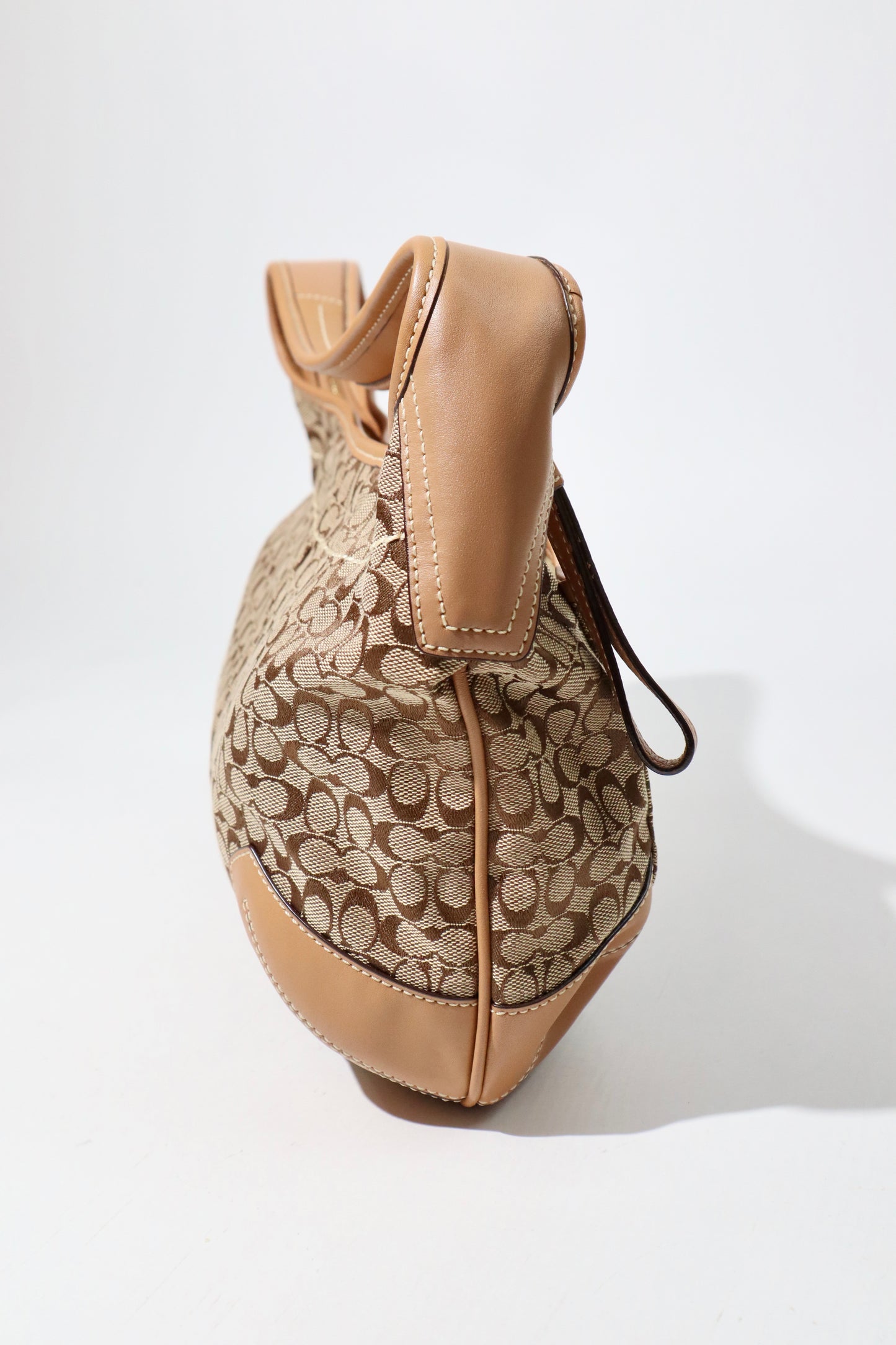 Coach Signature Ergo Hobo in Brown with Front Pocket (10772)
