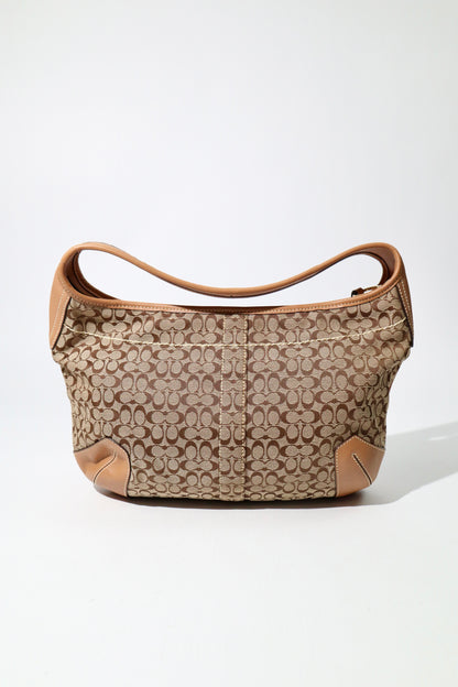 Coach Signature Ergo Hobo in Brown with Front Pocket (10772)