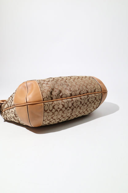Coach Signature Ergo Hobo in Brown with Front Pocket (10772)