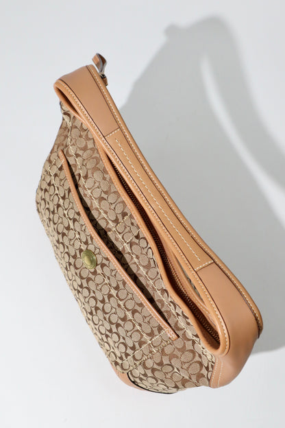 Coach Signature Ergo Hobo in Brown with Front Pocket (10772)