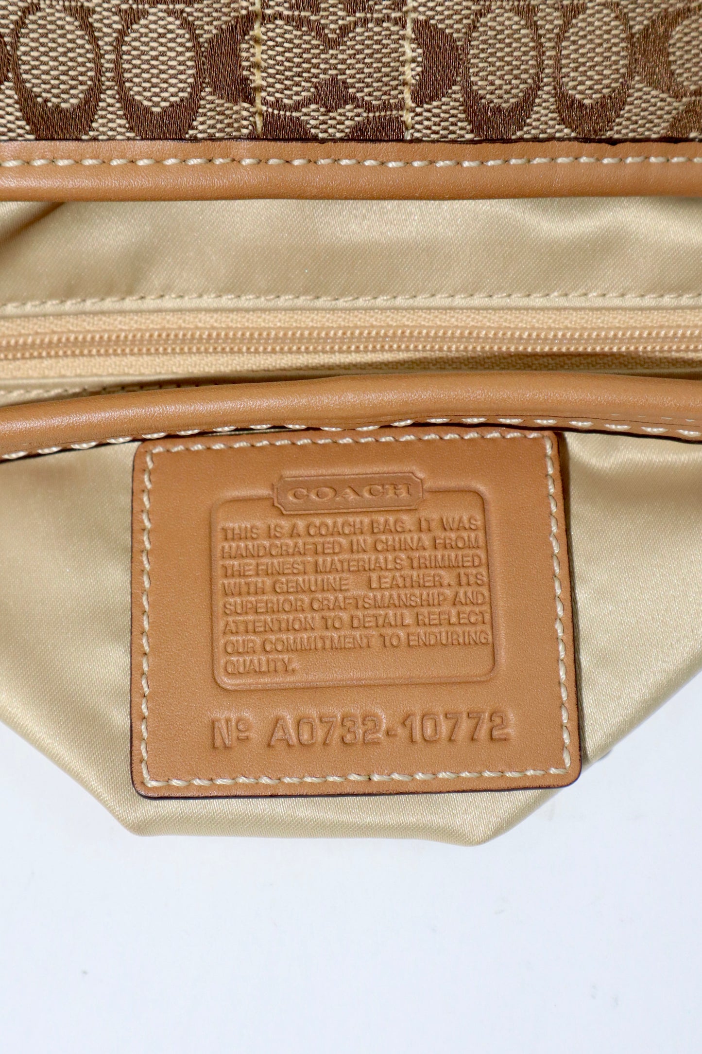 Coach Signature Ergo Hobo in Brown with Front Pocket (10772)