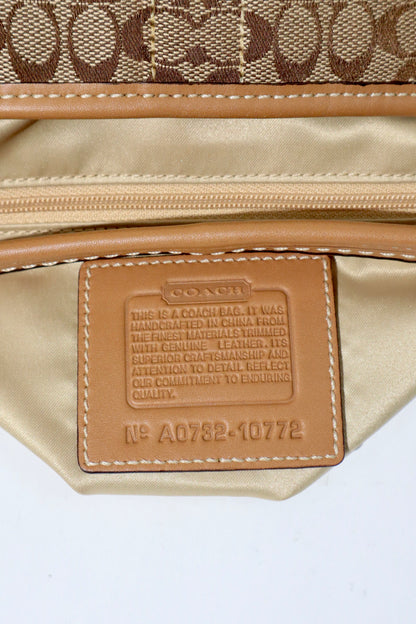 Coach Signature Ergo Hobo in Brown with Front Pocket (10772)