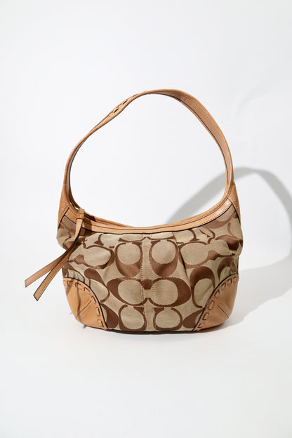 Vintage Coach 12227 Ergo Shoulder Bag with Brown Trim (Rare Find)
