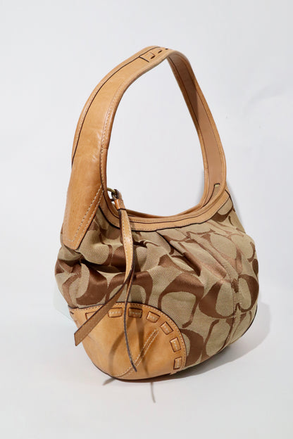 Vintage Coach 12227 Ergo Shoulder Bag with Brown Trim (Rare Find)