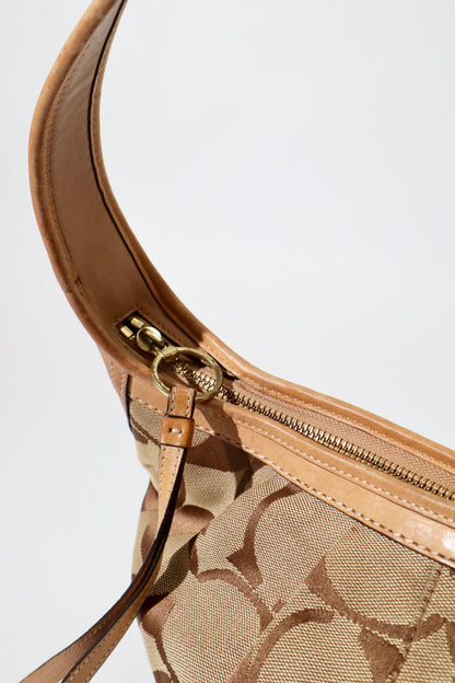 Vintage Coach 12227 Ergo Shoulder Bag with Brown Trim (Rare Find)