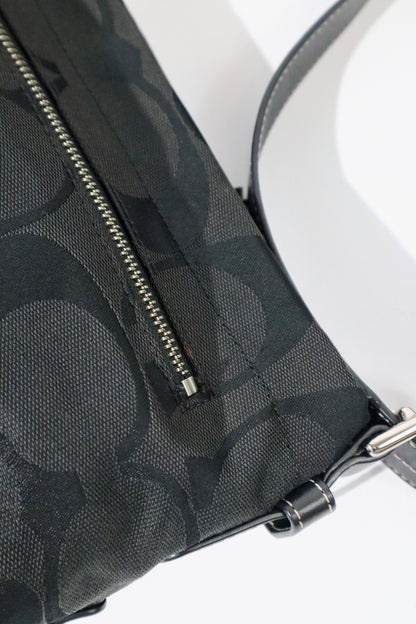 Coach Signature Canvas Crossbody Bag in Black