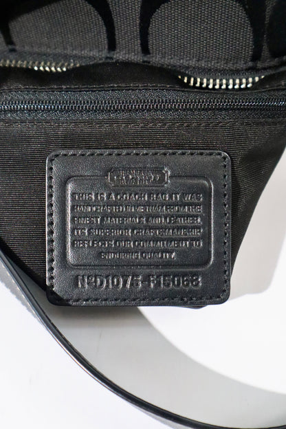 Coach Signature Canvas Crossbody Bag in Black