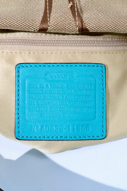 Coach Carly Hobo Shoulder Bag in Blue (Rare Find) - 11868