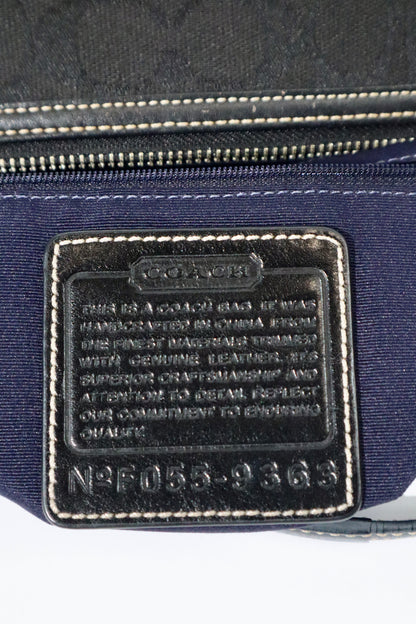 Vintage Coach 2004 Black Canvas Bucket Shoulder Bag (9363)