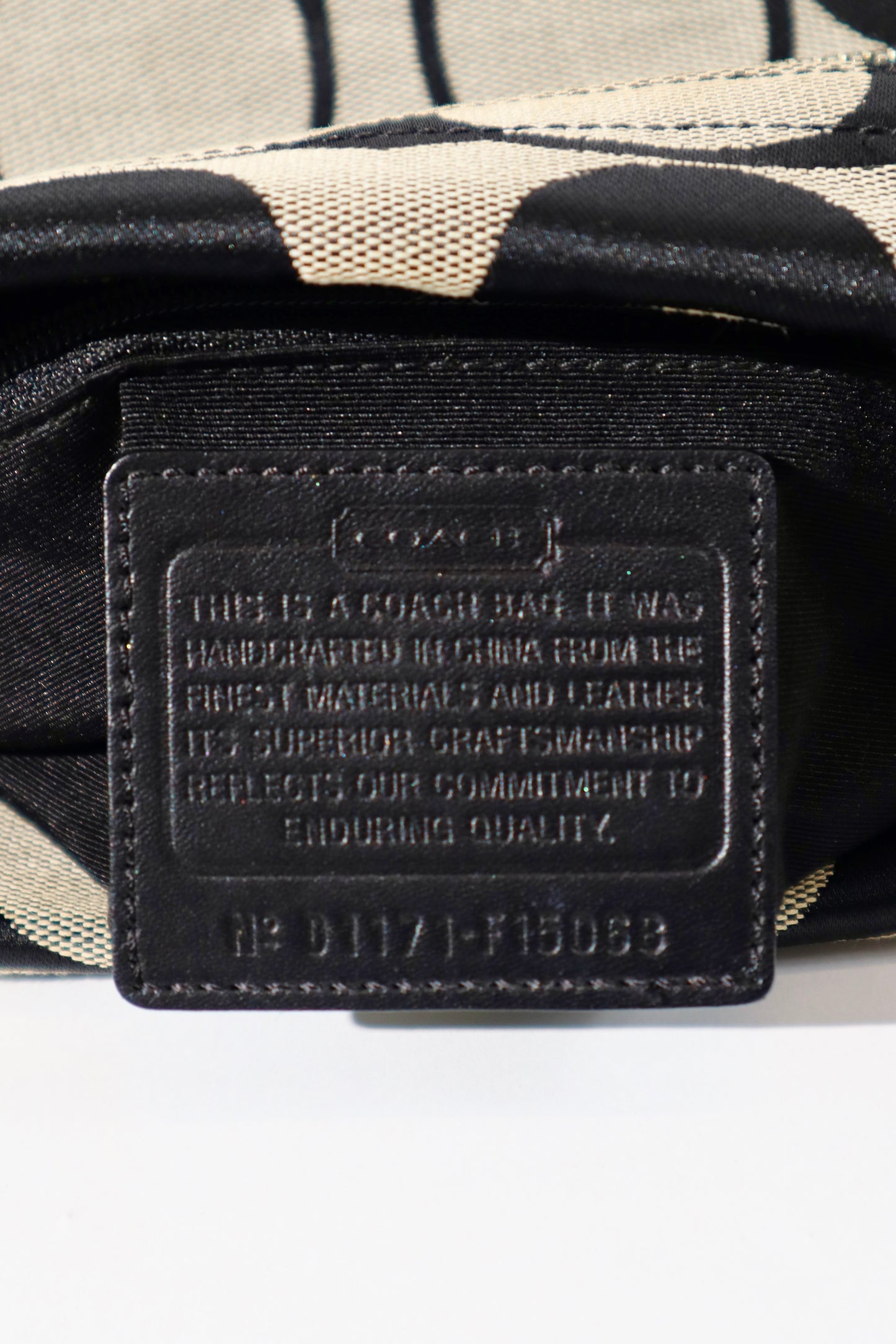 Coach Signature Canvas Crossbody Bag in Black/Grey (F15068)
