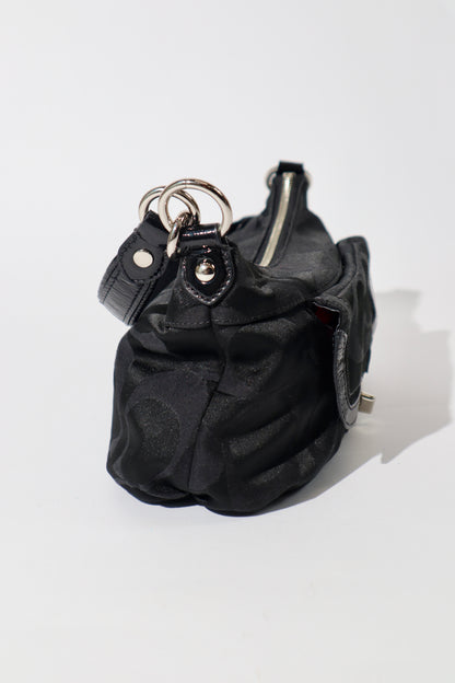 Coach Poppy Signature Canvas Shoulder Bag in Black - 18340