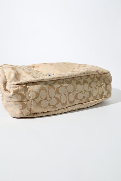 Vintage Coach Soho Large Shoulder Bag in Beige & Pink (F17408)