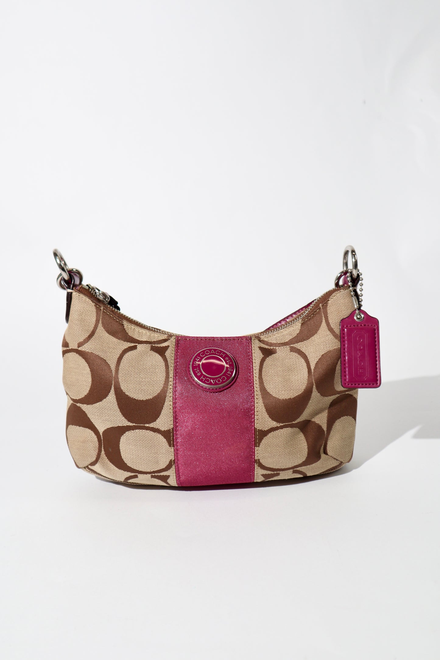 Coach 2 Way Bag in Purple (style F19213)