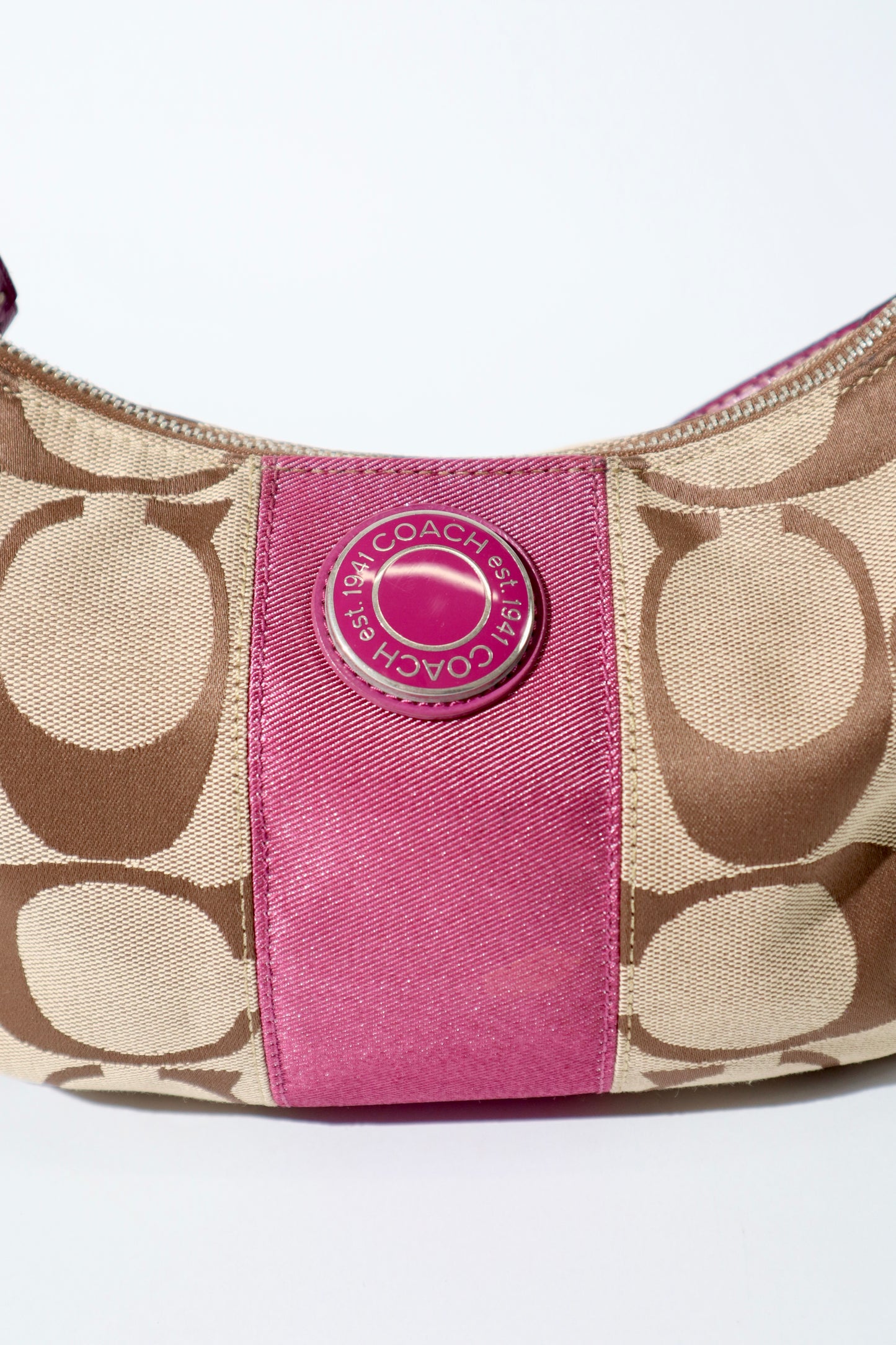 Coach 2 Way Bag in Purple (style F19213)