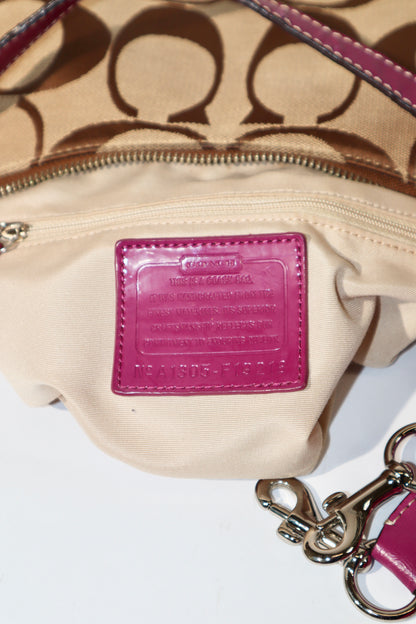 Coach 2 Way Bag in Purple (style F19213)
