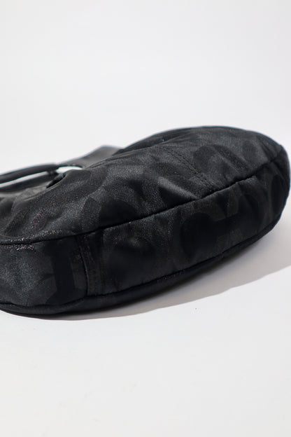 Vintage Coach Black Signature Handle Clutch Bag (14057)
