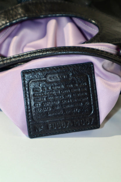 Vintage Coach Black Signature Handle Clutch Bag (14057)