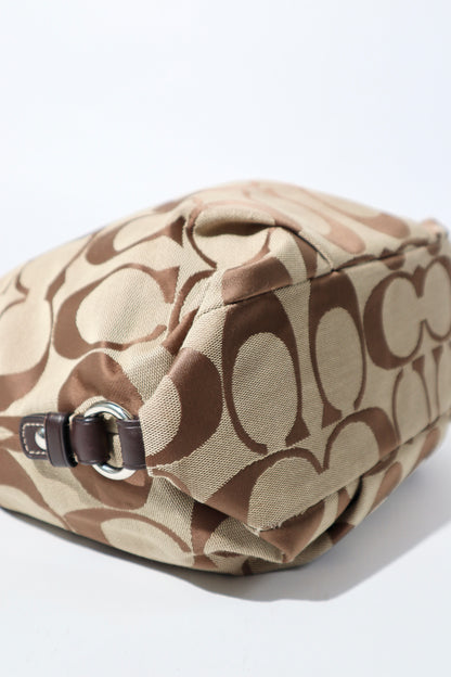 Coach Signature Canvas Large Crossbody Bag in Brown (F15067)